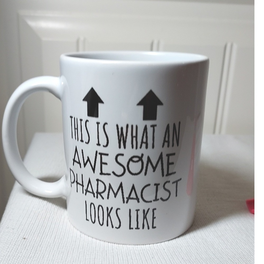 Pharmacist Medical Coffee Mug White Awesome Pharmacist Graphic Career Gift